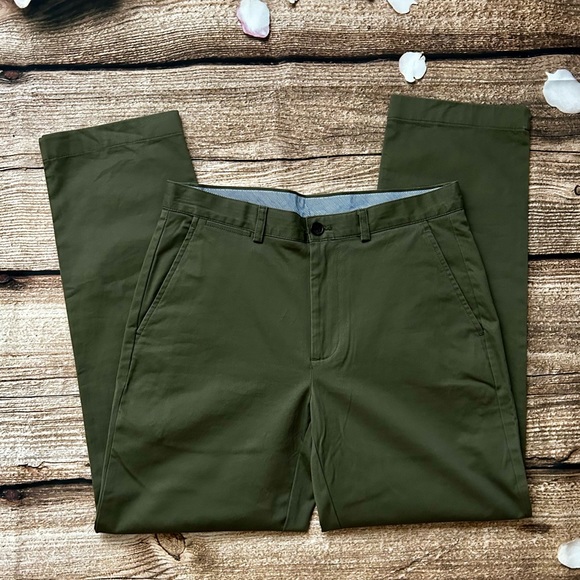 Brooks Brothers Men's Clark 1818 Flat
Front Chinos Olive Size 32/30 NWOT - Picture 4 of 7
